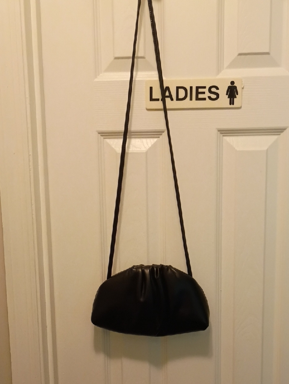 Old Navy Black Gathered Crossbody Clutch
